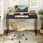 QARA Wood, Computer Table for Home Office,Study Table, (36X24) Inch,Study Table, Computer Desktop,Laptop Table,Office Desk,Workstation (Granite Black- Crysta) - Image 2