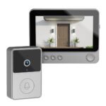QIWA Wireless Video Doorbell with 4.3" LCD Display Screen | 70° Wide Angle | 2 Way Audio | Night Vision Smart Digital Doorbell Intercom System - Image 2