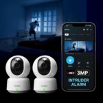 Qubo Smart 360° 3MP [2K] Wi-Fi Security Camera [2026 Edition] by Hero Group | Indoor CCTV Cam for Home | AI Person Detection | Auto-Alarm | NightPulse Vision | SD&Cloud Storage (Pack of 2) - Image 2