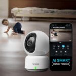 Qubo Smart 360° 3MP Model 2.0 [2K] Wi-Fi Security Camera by Hero Group | Indoor CCTV Cam for Home | AI Person Detection | Auto-Alarm (Baby Monitor) - Image 2