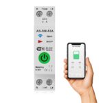 Quick Sense | TUYA WiFi Smart Switch 63A 1P DIN Rail | Smart Life App Control | Energy Meter with Voice Control | Overload, Undervoltage, Overcurrent Protection | Alexa Google Compatible | Pack of 1 - Image 2