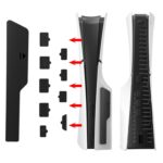 Qutipek Dust Plugs For PS5-9 PCS Silicone Dust Protector Plugs For PS5 Accessories Dust Cover Plug For PlayStation 5 Disk/Digital Console - Image 2