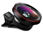 REDWIND Mobile Camera Lens, 0.45X Super Wide Angle Lens, 15X Macro Lens, Clip-On 2 in 1 Professional Kit for Insta, Vlog, YouTube, Reels Compatible with All Smartphones-(Black) - Image 2