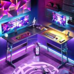 RGB Gaming Mouse Pad, Extended XXL Size, LED Lighting, Black, Non-Slip Rubber Base - Image 2