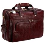 RICHSIGN LEATHER ACCESSORIES Office Briefcase Laptop Messenger & Shoulder Leather Bags for Men 15.6 Inch Cross Body - Image 2