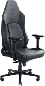 Razer Iskur V2 Gaming Chair: Adaptive Lumbar Support - Adjustable Lumbar Curve - High Density Foam Cushions - Reactive Seat Tilt &152-degree Recline - 4D Armrests - Fabric - Dark Grey - Image 2