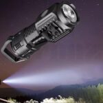 Rechargeable LED Flashlight, Bright Flashlights,Lumens, 5 Modes, Adjustable, Waterproof, with Clip and Lampshade and Type C Charger Portable Flashlight for Hiking, Reading - Image 2