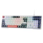 Redragon K668 RGB Gaming Keyboard, 104 Keys + Extra 4 Hotkeys Wired Mechanical Keyboard w/Sound Absorbing Foams, Upgraded Hot-swappable Socket, Mixed Color Keycaps, Red Switch - Image 2