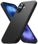 Ringke Onyx Compatible with iPhone 16 Case Cover Rugged Flexible Durable Anti-Slip TPU Protection Shockproof iPhone 16 Back Cover - Black - Image 2
