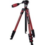 Rollei Fotopro S3 5Ft Aluminum Tripod | Light Weight & Sporty, Fashionable,Professional Video Tripod for DSLR, Smartphone, Cameras | Payload 2.5Kg | Red - Image 2