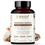 Rooted Active's 7-in-1 Mushroom Complex, Lion's Mane, Reishi, Cordyceps & more, Promotes overall wellbeing, full body detox, increase focus, mental clarity, gut health (60 Caps) - Image 2