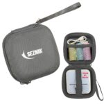 SEZNIK Portable Carrying Case for Mini Printer, Camera, Receipt Printer, Multi Purpose Travel Organizer for Earphones, USB Drives, Memory Cards, and Cables Bag (Grey) - Image 2