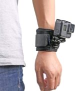 SHOPEE 360 Degree Rotation Hand Strap Mount Hand Glove Wrist Strap Mount for Hero 13/12/11/10/9/8/7/6/5/4 Black, Osmo Action 5 Pro/4/3 and Other Action Camera - Image 2