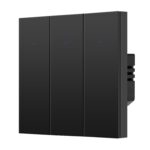 SMART WiFi BUTTON SWITCH 3 GANG (10 amps each) 600 WATT/SWITCH PC : Elevate Your Home with Effortless Control Home Automation. fits in 2 module concealed board (BLACK) - Image 2