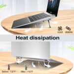 STORIA Portable Laptop Stand-2PCS with Adjustable Height, Computer Keyboard Mount Kickstand, Lightweight Laptop Desk Stand for MacBook Pro/Air,HP, Dell, Lenovo, Tablet & All Other Notebook (Sliver) - Image 2