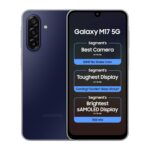 Samsung Galaxy M17 5G Mobile (Sapphire Black, 4GB RAM, 128GB Storage) | 50MP OIS Triple Camera | Gorilla Glass Victus | IP54 | 6 Gen OS Upgrades | AI | Gemini Live | Lag-Free Gaming | Without Charger - Image 2