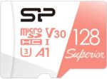 Silicon Power 128GB microSDXC UHS-I Micro SD Card with Adapter, Up to 100MB/s Read & 80MB/s Write, C10 U3 V30 A1 4K UHD Video, High Speed microSD Memory Card, Superior A1 Series - Image 2