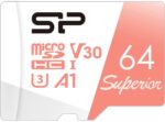 Silicon Power 64GB microSDXC UHS-I Micro SD Card with Adapter, Up to 100MB/s Read & 80MB/s Write, C10 U3 V30 A1 4K UHD Video, High Speed microSD Memory Card, Superior A1 Series - Image 2