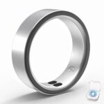 Smart Ring for Women Men,Sleep Tracking Wearable,Fitness Tracker Ring with Step/Heart Rate/Blood Oxygen/Distance/Calorie,Clock Vibration,No Subscription Fee,5ATM Waterproof, iOS&Android(Silver 7) - Image 2