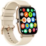 Smart Watch, 1.83" Upgraded Full Touchscreen Smart Watch for Android iPhones with Heart Rate Blood Pressure Monitor, Multiple Sports Fitness Tracker with Smart Watches for Women Men (Gold) - Image 2