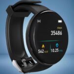 Smart Watch for Men, Black, 1.3 Inch Display, Silicone Band, Fitness Tracker Pro, Heart Rate Monitoring, Touch Screen, Modern Style - Image 2