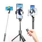 SooPii 3-in-1 Selfie Stick Tripod, 360° Rotation, Extendable & Portable Phone Holder Stand with Detachable Bluetooth Wireless Remote for Vlogging, Photography, iPhone, Android & Action Cameras - Image 2