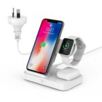 SooPii 4 in 1 Wireless Charging Station with 2 USB Ports, with Built-in QC 3.0 AC Adapter with Apple Watch Holder, Compatible with Apple Watch Charger Series,QI Certified 15W max Wireless Charging - Image 2