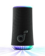 Soundcore by Anker Glow Portable Speaker with 30W 360° Sound, Synchronized Radiant Light, 18H Playback, Customizable Eq and Light Show, and Ip67 Waterproof - Black, Bluetooth - Image 2