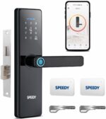 Speedy Wi-Fi Smart Door Lock for Main Door, 6 Way Access (Biometric, OTP Unlock, Password, RFID, Mobile App, 2 Emergency Keys), Fits 30–60 mm Doors, Free Installation, 2 Year Warranty - Image 2