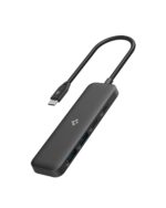 Spigen ArcDock 4-in-1 3.2 Gen 1, Type-C Hub with Multi Port (2 x USB-A 5Gbps, 2 x USB-C 5Gbps) for MacBook Air/Pro M1/M2/M3 and Laptops - Black - Image 2