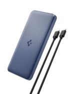 Spigen ArcPack 10000mAh Power Bank, PD3.0, Fast Charging, 22.5W Max Output, 2 Type-C Ports, 1 USB-A Port - (ABS+PC, Navy Blue) - Image 2
