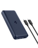 Spigen ArcPack 20000mAh Power Bank, PD3.0, PPS, Fast Charging, 30.0W Max Output, 2 Type-C Ports, 1 USB-A Port - (ABS+PC, Navy Blue) - Image 2