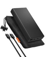 Spigen ArcPack 20000mAh Power Bank, PD3.0, PPS, Fast Charging, 30.0W Max Output, 2 Type-C Ports, 1 USB-A Port - (Aluminum, Black) - Image 2