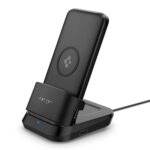Spigen Power Bank 10000mAh Fast Charging, 5 in 1 Wireless Power Bank, Wireless AirPods Charger, TWS Charger, Lithium Polymer, (Uto C Cable Included) - Black - Image 2