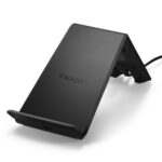 Spigen Wireless Charging Pad 10w, for iPhone 17/16/15/14/13/12, Samsung Galaxy S25/S24/S23/S22, OnePlus, Qi Certified, Fast Charging, Adapter Not Included, Non-MagSafe (F303W) - Black - Image 2