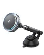 Spigen for Qi2 15w Magnetic Car Mount Charger Dashboard Type with Ultra Cooling Fan, Fast Wireless Charging, MagSafe Compatible for iPhone 17/16/15/13/12 (EV15MDA) - Black - Image 2