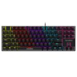 SpinBot Rage MK87 Mechanical Gaming Keyboard - Tactile Blue Switches | Compact 87-Key TKL Design | Vibrant Multicolor RGB Lighting | 26-Key Anti-Ghosting | Durable ABS Build | Plug & Play USB - Image 2