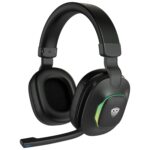SpinBot Ranger HX300 Wireless Bluetooth Over The Ear Headphones with up to 50ms Low Latency and Flip Boom Mic | 7 Mode RGB Lights | Dedicated Game Mode | Up to 18 Hours of Battery Backup (Black) - Image 2