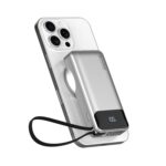 Stuffcool Nemo 10000mAh Compact Magnetic Wireless Charging Power Bank up to 15W for iPhone 20W Built-in Type-C Cable 22.5W USB-A Fast Charging Digital Display BIS CE RoHS Made in India - Image 2