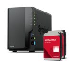 Synology DS225+ 2-Bay Diskstation NAS (Intel Celeron J4125 Quad-Core, 2 GB Non-ECC DDR4 SODIMM 1 x 2,5 GbE und 1 x 1 GbE RJ-45 LAN-Port) 8TB Bundle with 2X 4TB WD Red Plus - Image 2