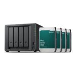 Synology DS425+ 4-Bay Diskstation NAS (Intel Celeron J4125 4-Core 2GB Ram 2xRJ-45 1GbE LAN Port) 16TB Bundle with 4X HAT3300-4T - Image 2