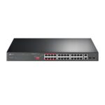 TP-Link 24 Port Fast Ethernet PoE Switch | 24 PoE+ Ports @250W, w/ 2 Uplink Gigabit Ports and 2 Combo SFP Slots | Plug & Play | Lifetime Protection | Extend Mode | Priority Mode (TL-SL1226P) - Image 2