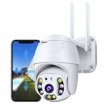 TP PLUS 3MP Full HD Smart Wi-Fi CCTV Home Security Camera 360° with Pan Tilt Bulb Camera View & Talk 128GB SD Card Support (Not Included) Perfect for Home Office Monitoring (Dome Camera) - Image 2