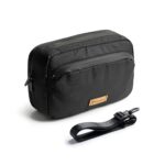 Tech Pouch Organizer | Gadget Organizer for Travel | Tech Accessories Pouch for Gadget, Hard Disk, Charger with Multiple Pockets | Water-Resistant | Midnight Black with Adjustable Strap - Image 2