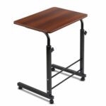 Technovibes Multi-Purpose Laptop Table, Study Table | Adjustable Height, Portable for Office, Work Form Home | DIY Table, Easy to Assemble (Wooden with Black Leg) - Image 2