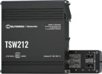 Teltonika TSW212 Managed Network Switch; 8x Gigabit Ethernet Ports, 2x SFP Ports; Aluminium Case; Compatible with Industrial Equipment & Automation Devices - Image 2