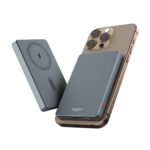 Tempt JoosMag Ultra Slim (14mm), Metallic Body for iPhone 17/16/15/14/13/12 |10000mAH MagSafe Wireless Power Bank | 15W Wireless and 22.5W PD Fast Charging (Grey) - Image 2