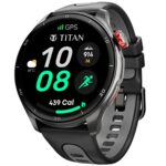 Titan Celestor 1.43" AMOLED Smart Watch with Built-in GPS, Advanced Health Intelligence, AI Voice Assistant, Aluminium Case, 100+ Sports Modes, Water Resistance – Smartwatch for Men & Women (Black) - Image 2