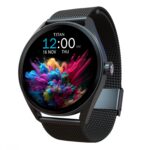 Titan Crest 1.43” AMOLED Smart Watch with BT Calling, AI Morning Briefs, Functional Crown, Health Tracking, Aluminium Body, 100+ Sports Modes, Smartwatch for Men and Women - Black Mesh Strap - Image 2