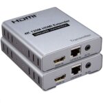 Tobo 4k HDMI Extender Over LAN Routers Switchers Ethernet Network 120M RJ45 CAT5 CAT6-Single Source from 1080P Full HD STB DVD PS3 - w DLP LCD LED Supports TCP IP by Ethernet DC 5V 1A-(TD-437H-01) - Image 2